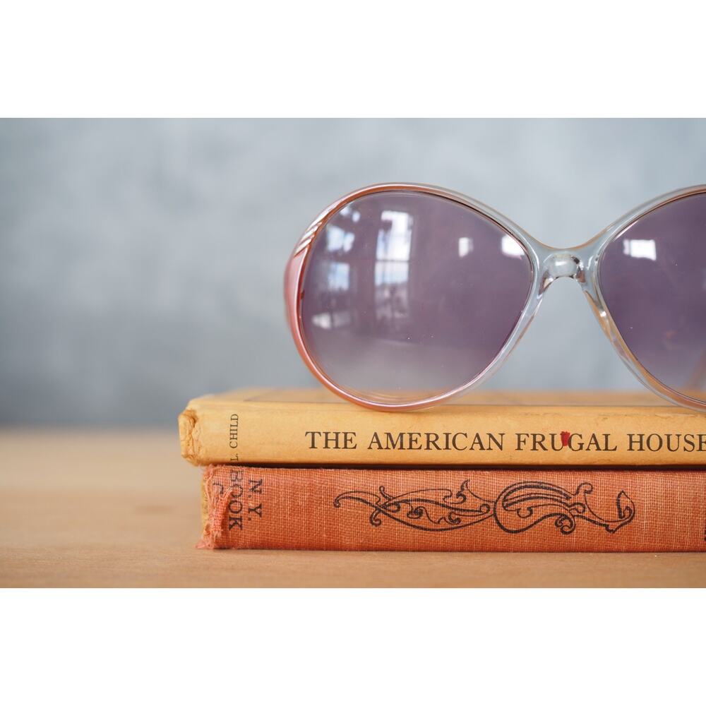 Vintage 1970s Foster Grant Sunglasses USA Made Glam Retro Grandma chic NOS - Picture 9 of 14
